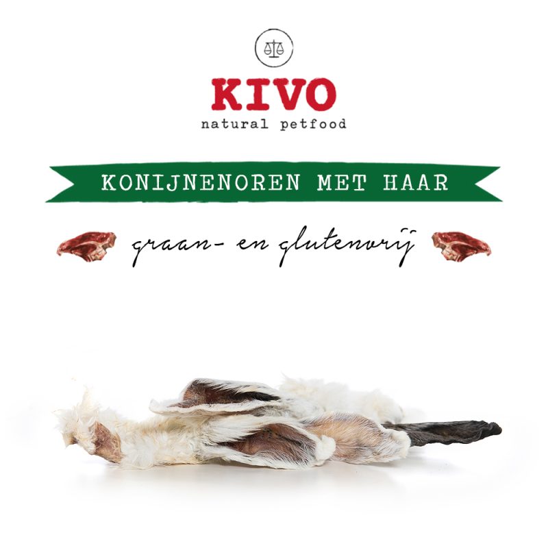 Konijnenoren met haar